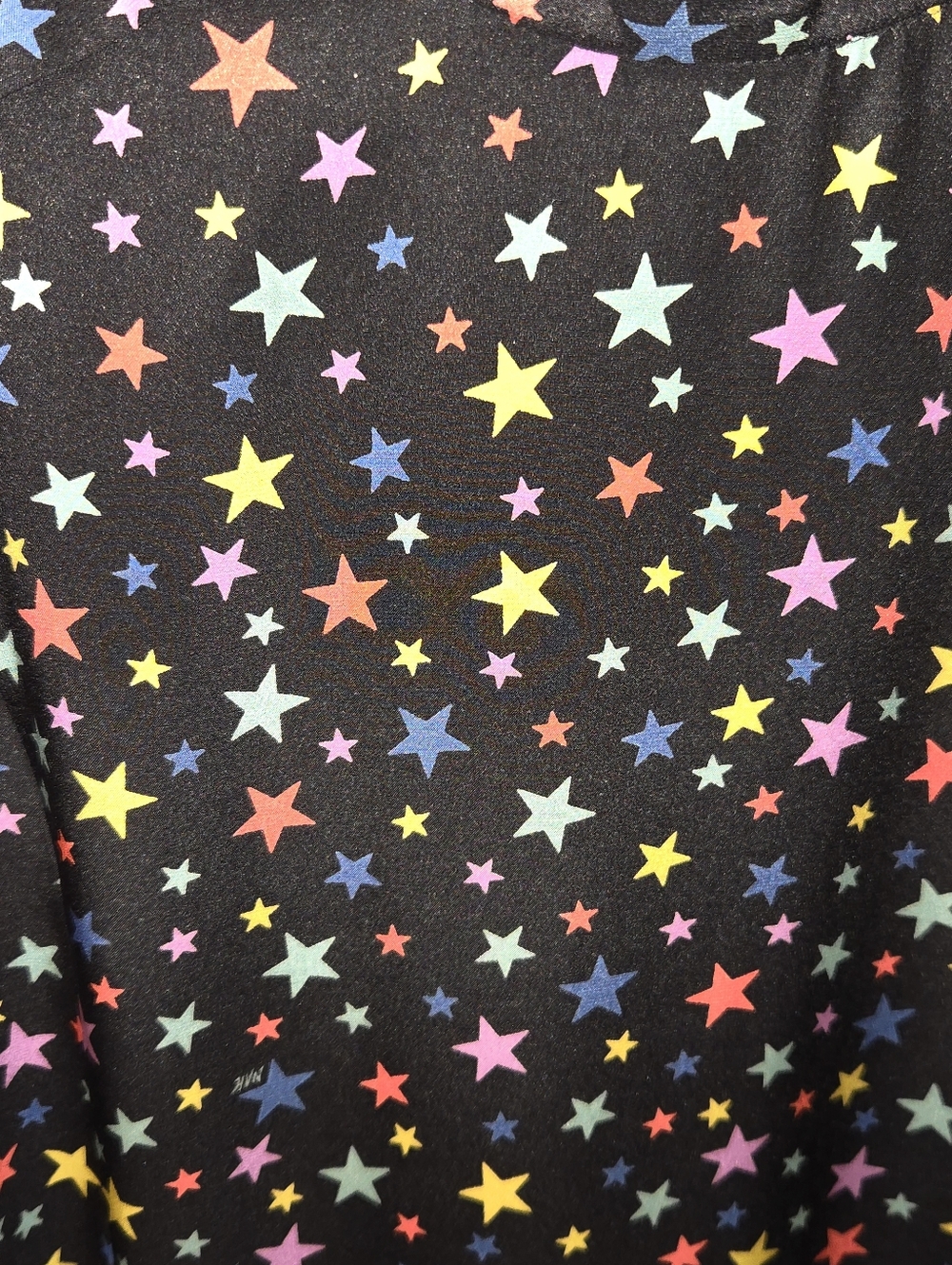 TENDER LOVING CARE by HVN Dress Black Multicolor Stars Silk Size 6 NEW!